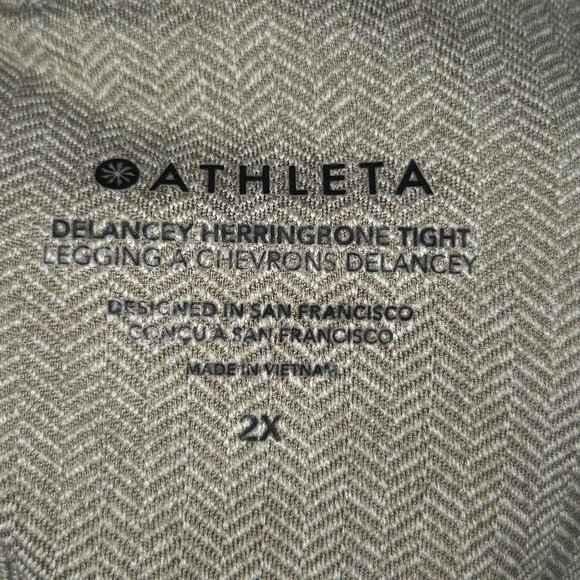 ATHLETA Women's Delancey Herringbone Tight Pull On Strech Size 2X Athleasure - Picture 10 of 11